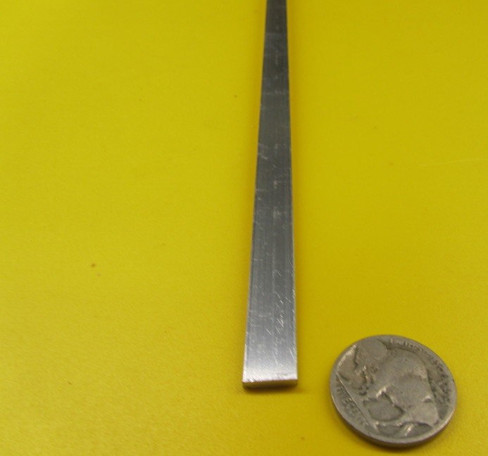 6061 T651 Aluminum Bar, 3/32″ (.093″) Thick x 3/8″ Wide x 12″ Length, 10 Unit