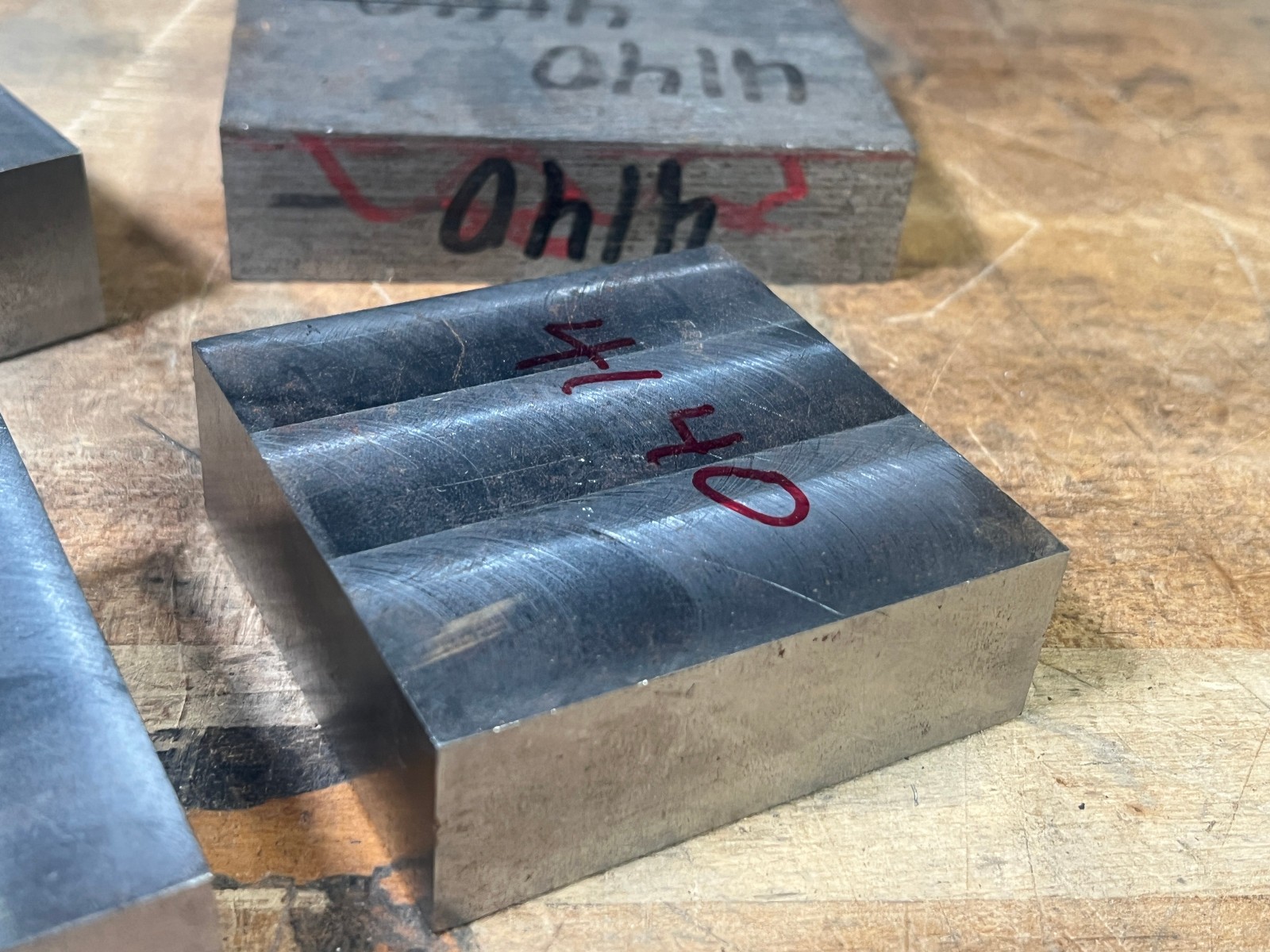 4140 Tool steel flat bar stock knife making lot 27.2 lbs machine shop cutoffs