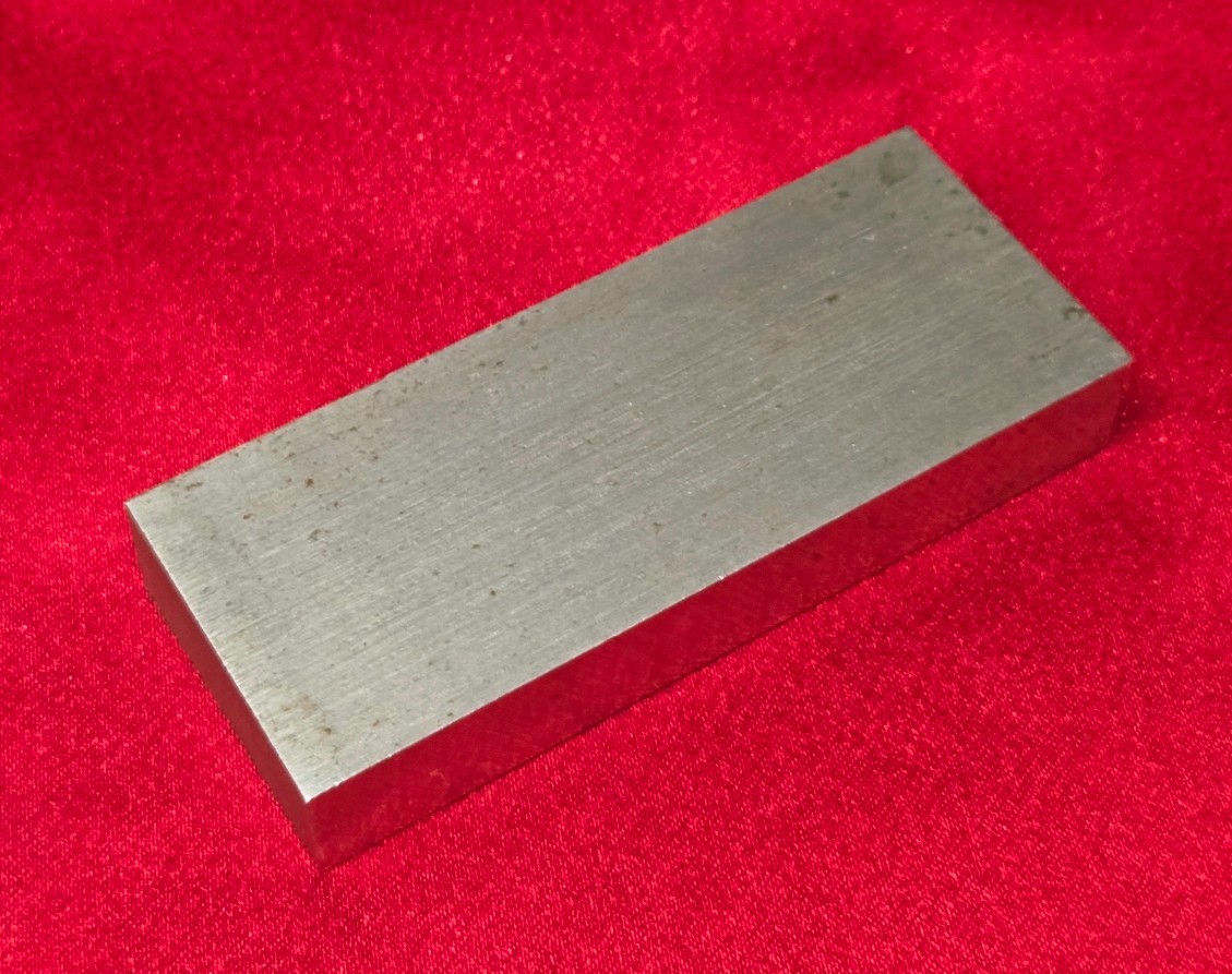 D2 Tool Steel Block Billet 3.804″ L x 1.53″ W x 0.635″ Thick, 1 Lb 0.5 Oz.