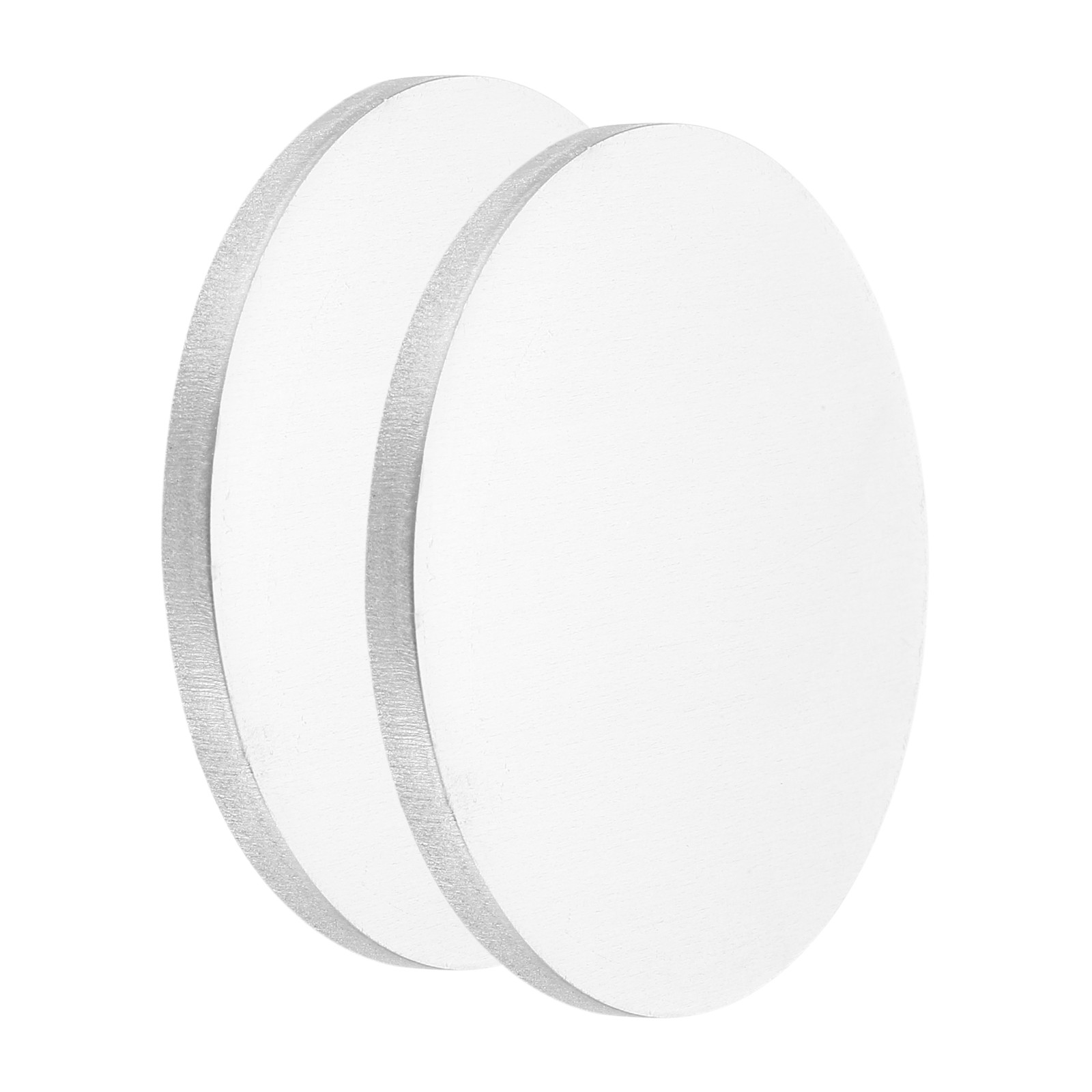 2Pcs Aluminum Disc 2″(50mm) Dia 0.16″(4mm) Thick Round 1060 Aluminum Sheets