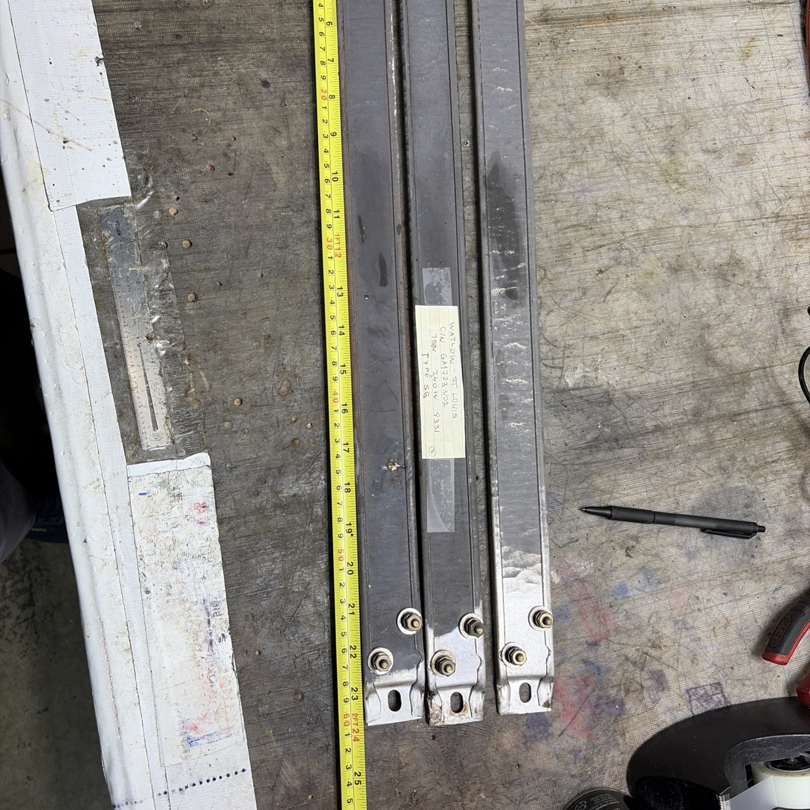 Watlow Metal Flat Stock Sheet 24″ x 1″ Strip GA1723N02 Flat Stock 24in x 1in