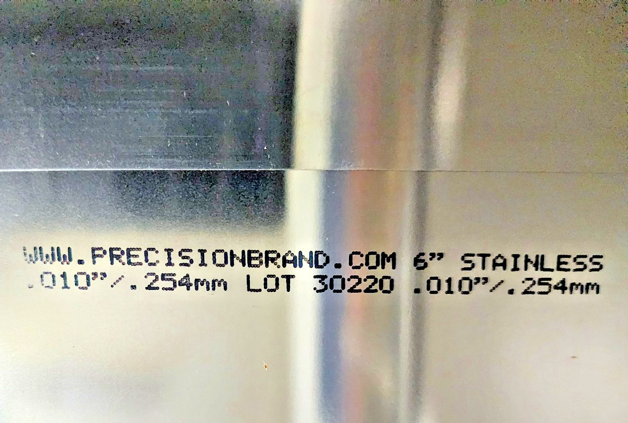 Precision Brand 22445 Steel Shim 22LF8 Flat Sheets 6″x12″-Separate Size (Pack 8)