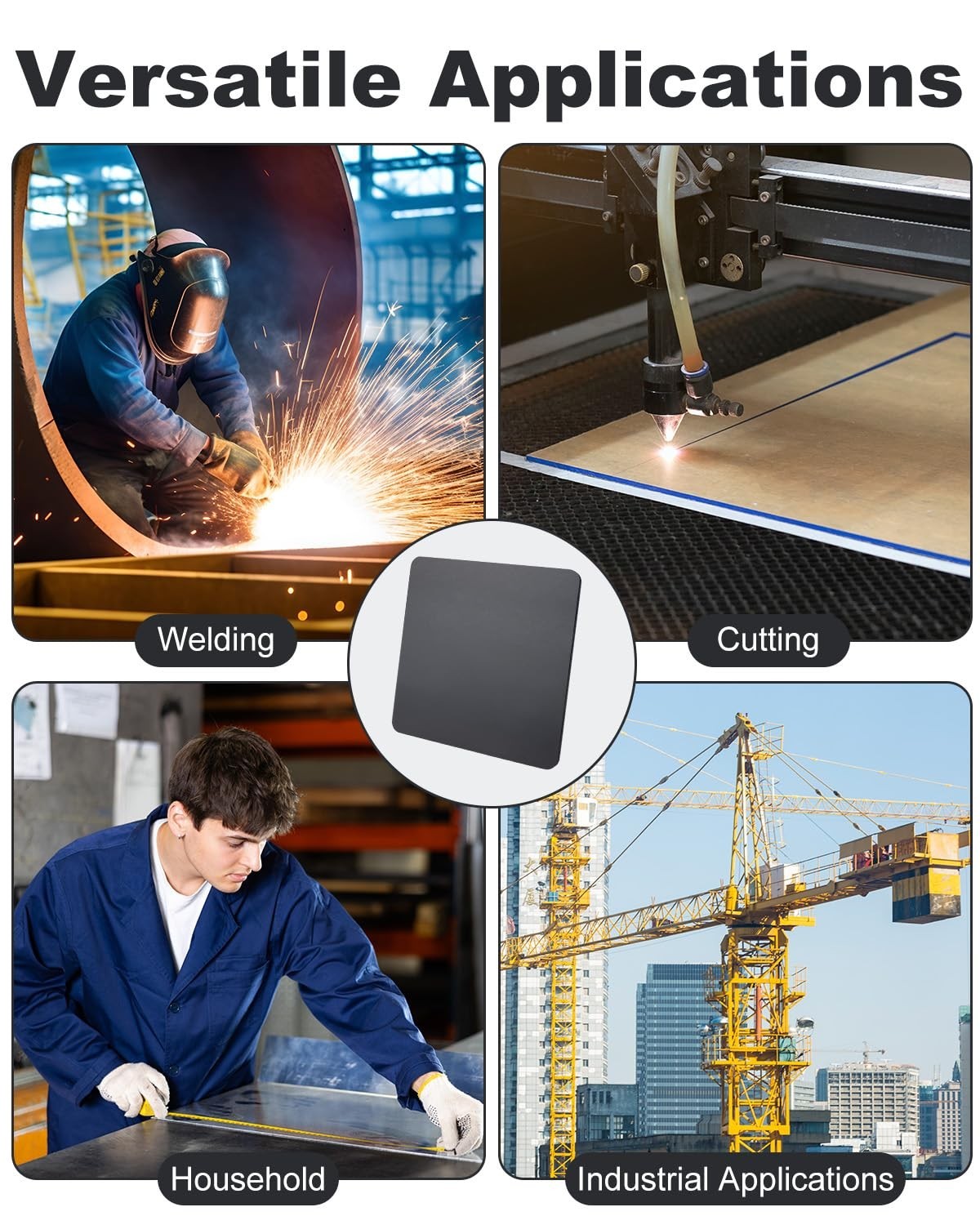 Hot Rolled Steel Plate 1/4” x 13” x 17” – A36 Weldable Metal Base Plate for S