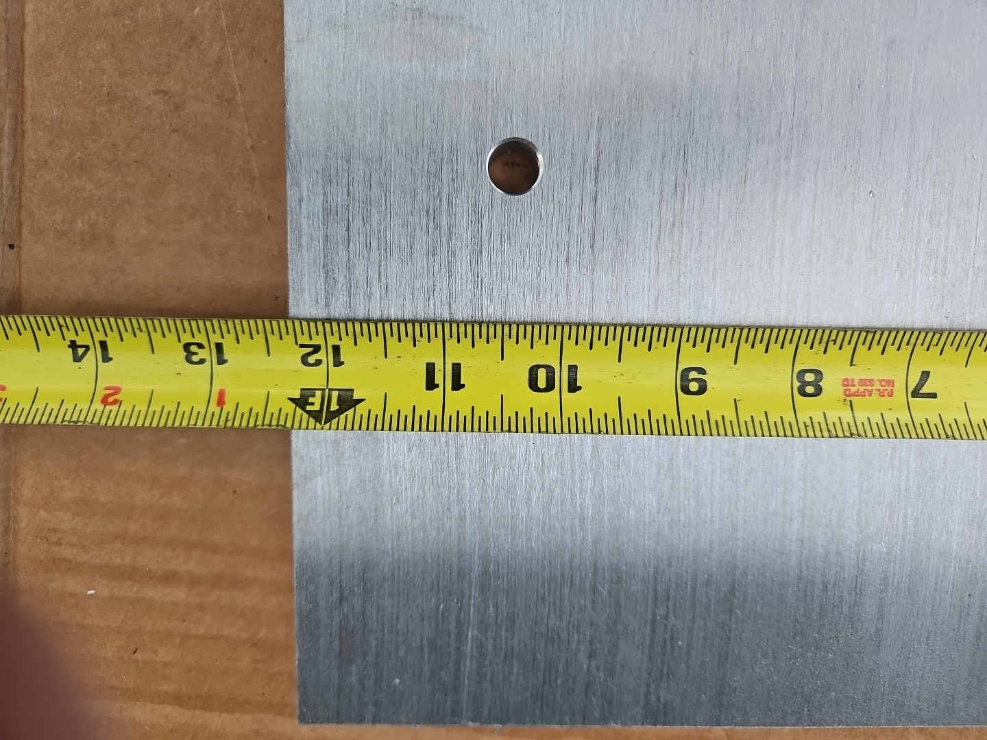 Aluminum plate 6061-T651 1/2” X 12-5/16” X 9-15/16″ Made In USA