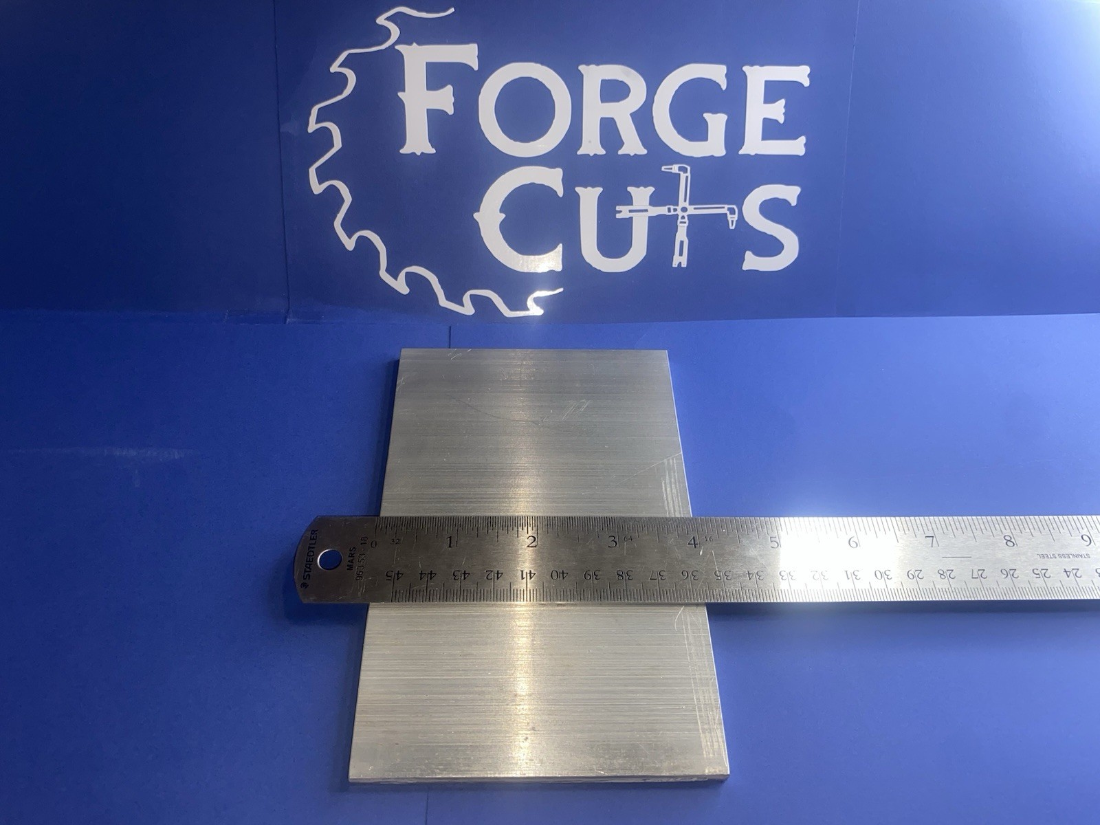.25 X 4” X 8″ Long 6061 T6511 (2) Piece aluminum plate flat bar stock block 1/4”