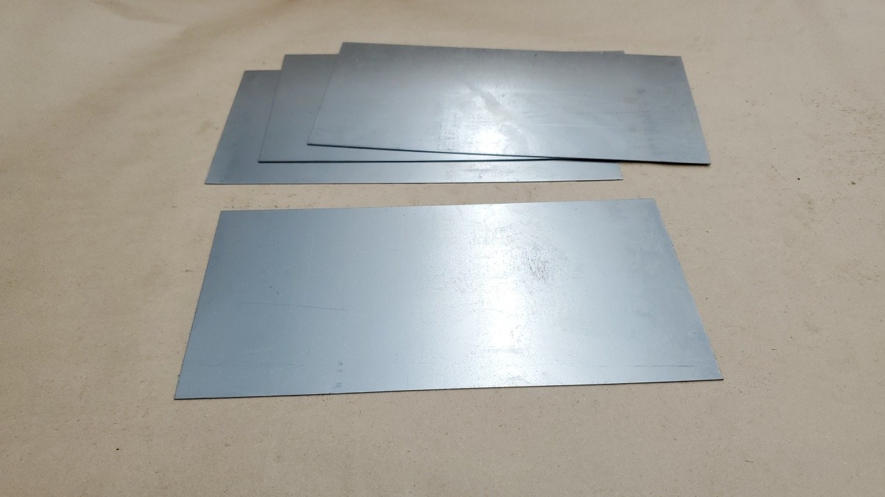 Sheet Metal 20ga Cold Rolled Steel (.035″) 6″x12″ (+/- 1/8″) Lot of 4