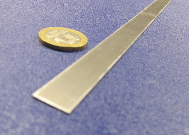 301 Stainless Steel Sheet Shim, .010″ (+/-.0007″) x 1/2″ x 100 Foot Length