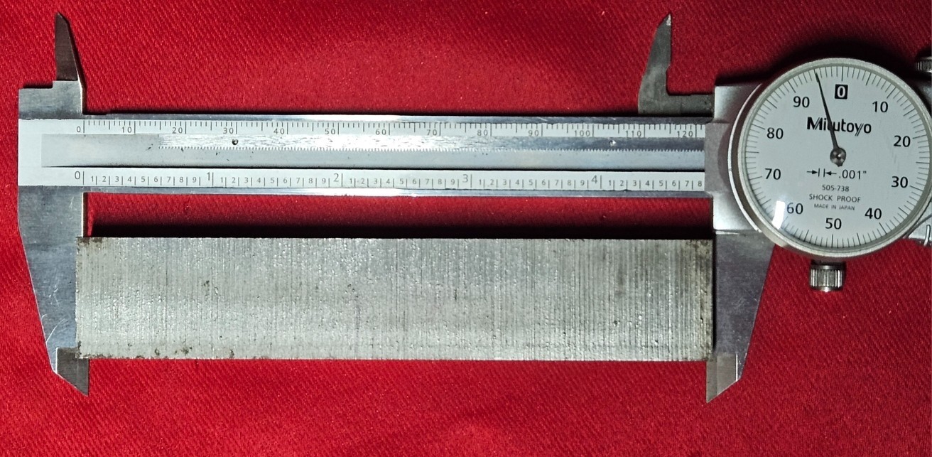 D2 Tool Steel Block Flat Stock 4.995″ L x 0.924″ W x 0.550″ Thick, 10.5 Oz.