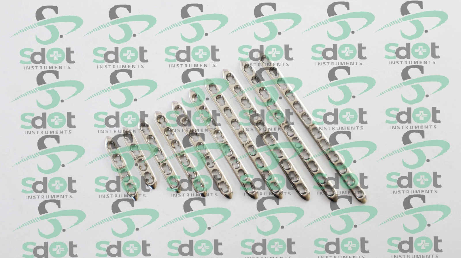 2.0mm (Locking Compression Plate) Plates Mini Fragments 10 PCS 316L Steel By SD