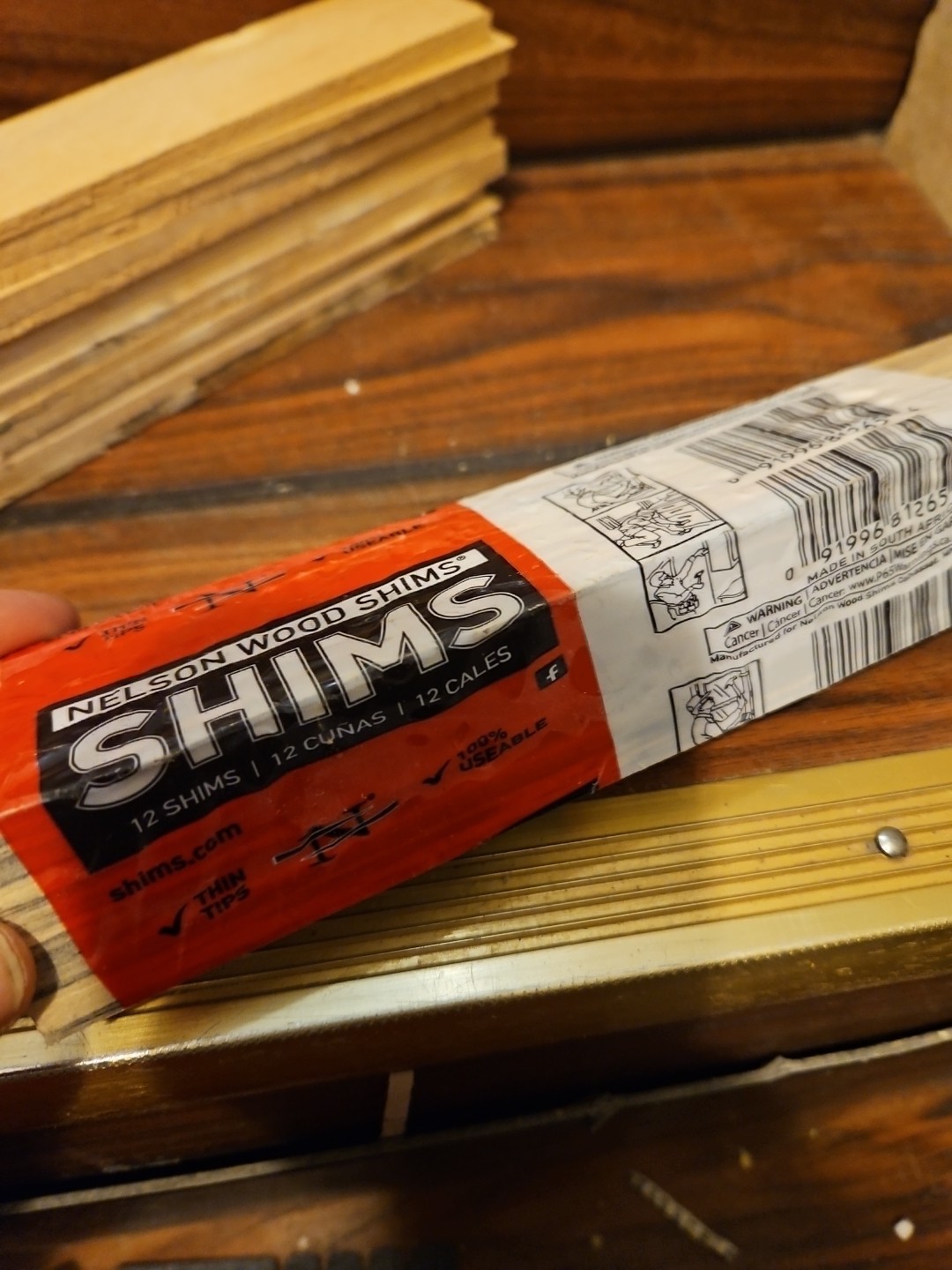 DIY Bundle Of 60 Wood Shims 8-Inch Shims, High Performance Natural Wood,