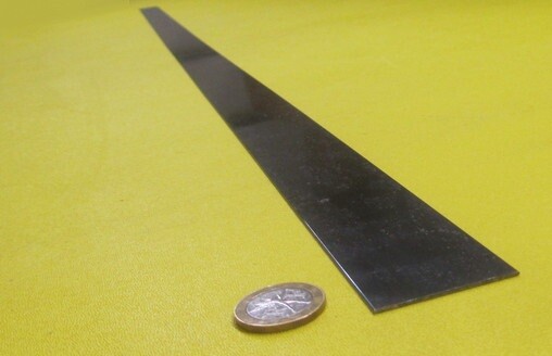 1095 Hard Blue Tempered Spring Steel Shim .016″ Thick x 1.50″ Wide x 120″ Long