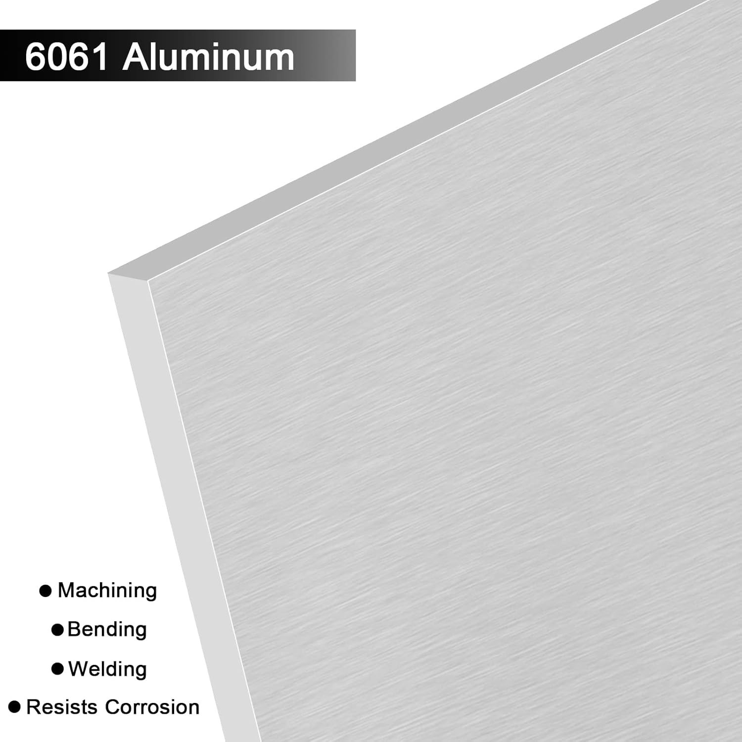 Flat 6061 Aluminum Plate 6x12x0.40 Inch – Quality for Crafts & Industry