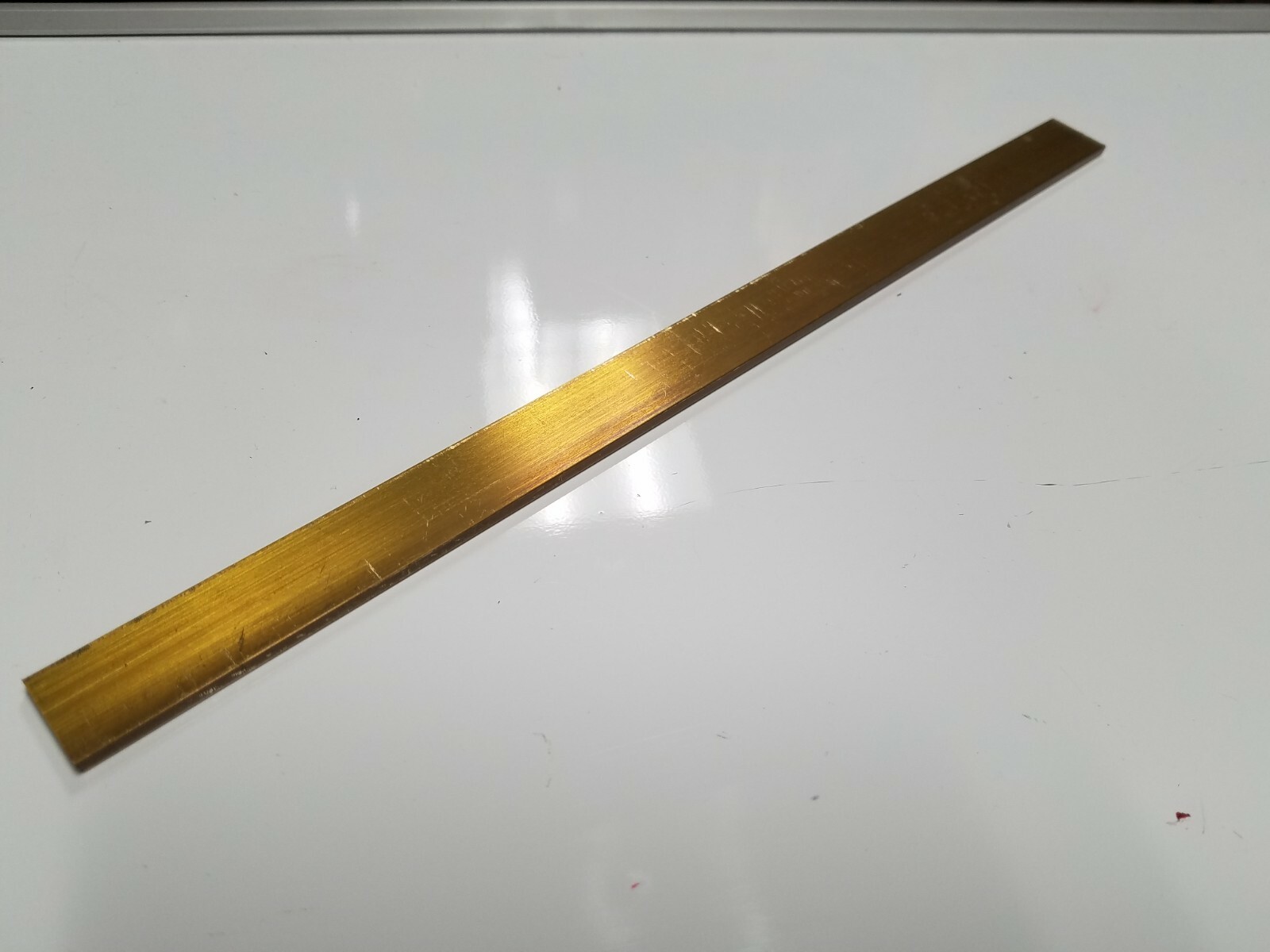 1/8″ x 3/4″ C360 BRASS FLAT BAR 12″ long Solid .125″ Plate Mill Stock (1 Pcs)