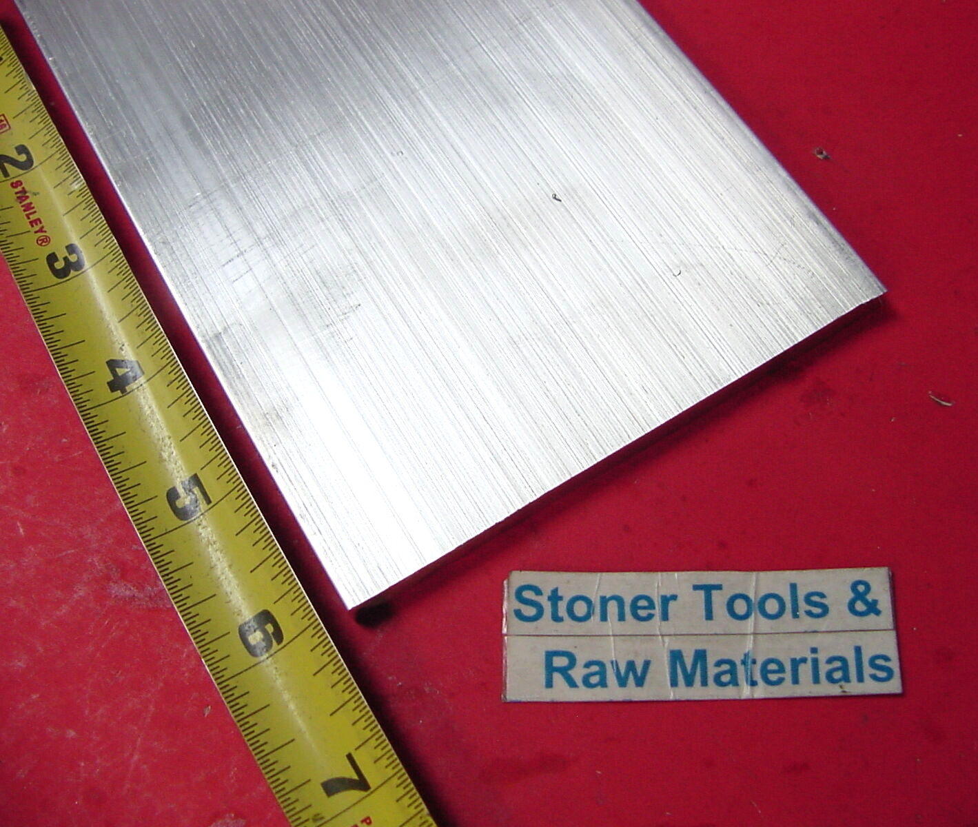 1/4″ X 4″ ALUMINUM 6061 FLAT BAR 6″ long T6511 SOLID Extruded Mill Bar Stock