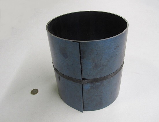 Blue Tempered Spring Steel Shim 0.032″ Thick x 8.0″ Width x 120″ Length