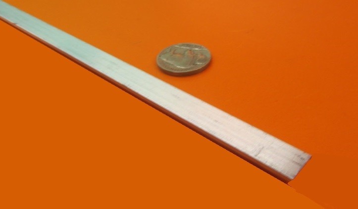 6061 T6 Metric Aluminum Bar, 2mm Thick x 10mm Wide x 3 Ft Length, 8 Units