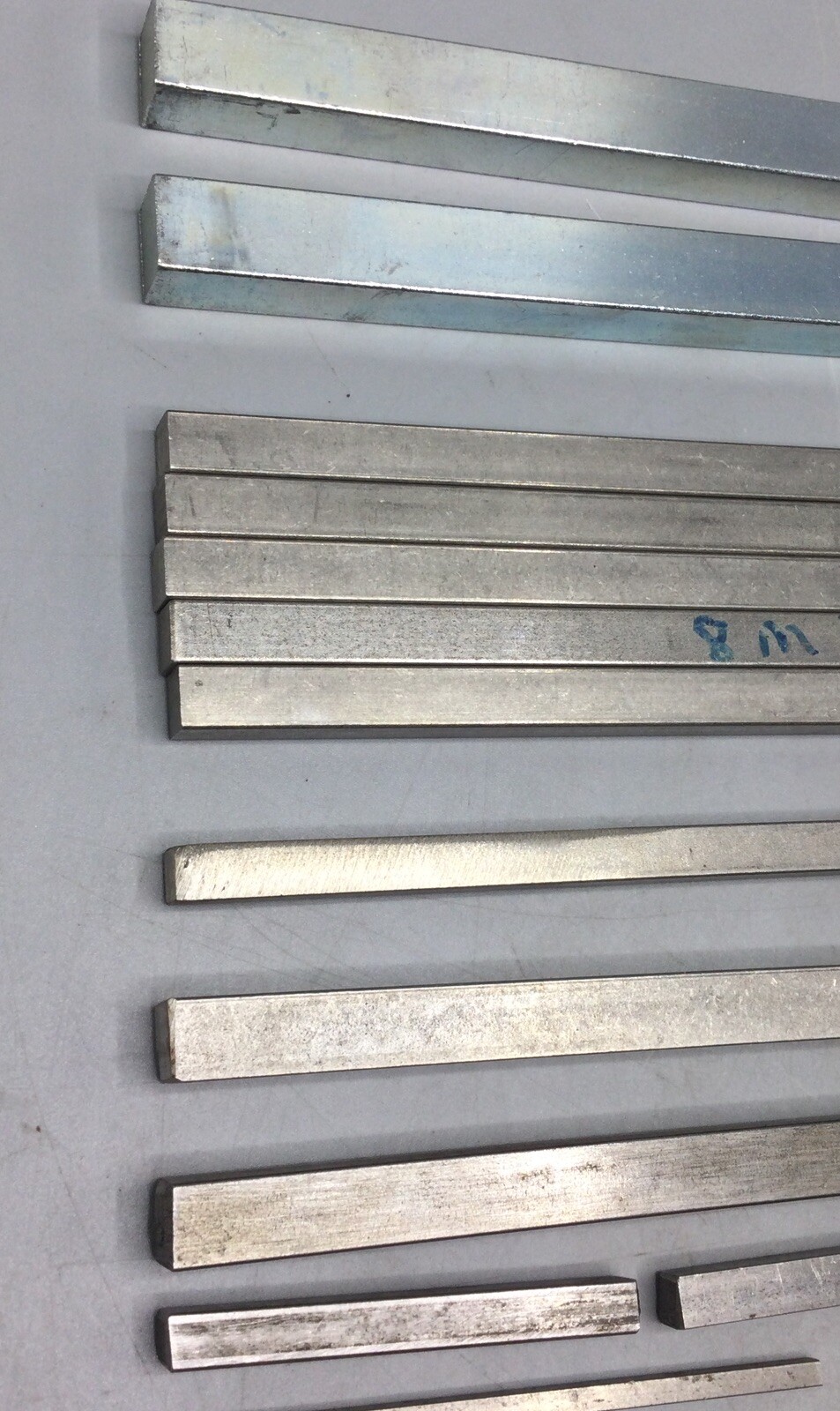 Mak-A-Key Keystock Bars, 17 Pieces, See Description