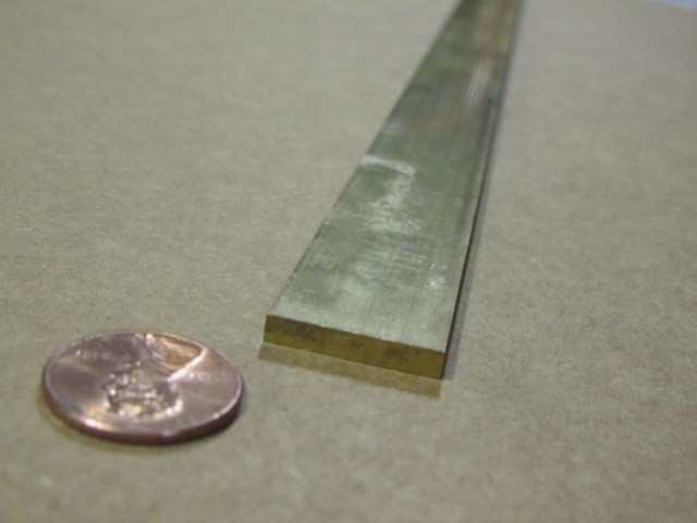 385 Brass Flat Bar 1/8″ Thick x 3/4″ Wide x 4 Foot Length