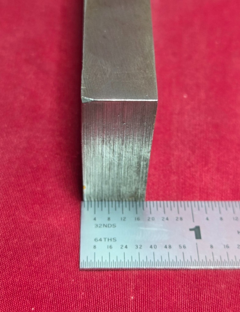 D2 Tool Steel Block Billet 4.08″ L x 1.285″ W x 0.57″ Thick, 13.4 Oz.