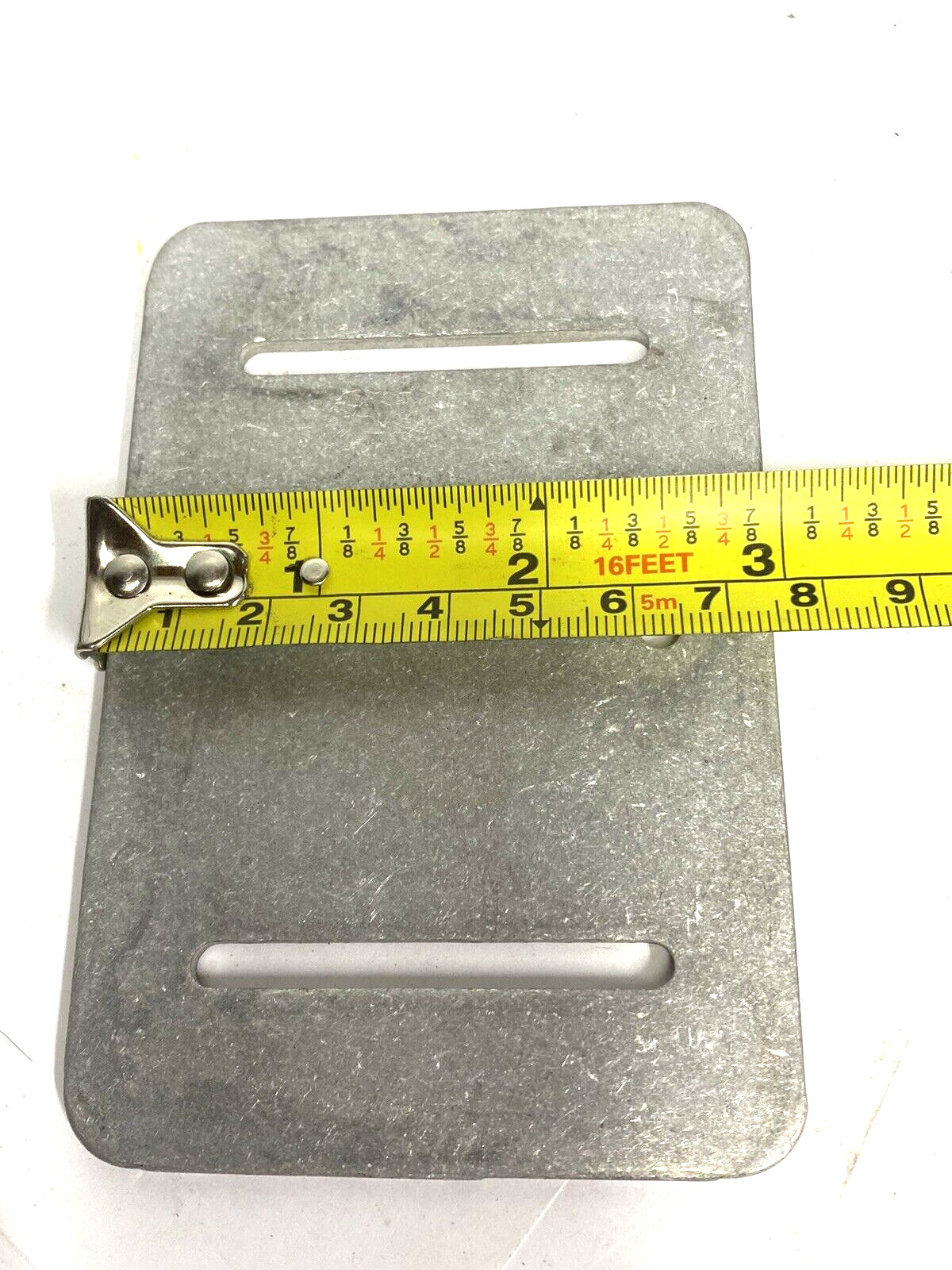 6-Pk Aluminum Drilled Slotted Spacer Plate 1/8 x 3 x 4-1/2″