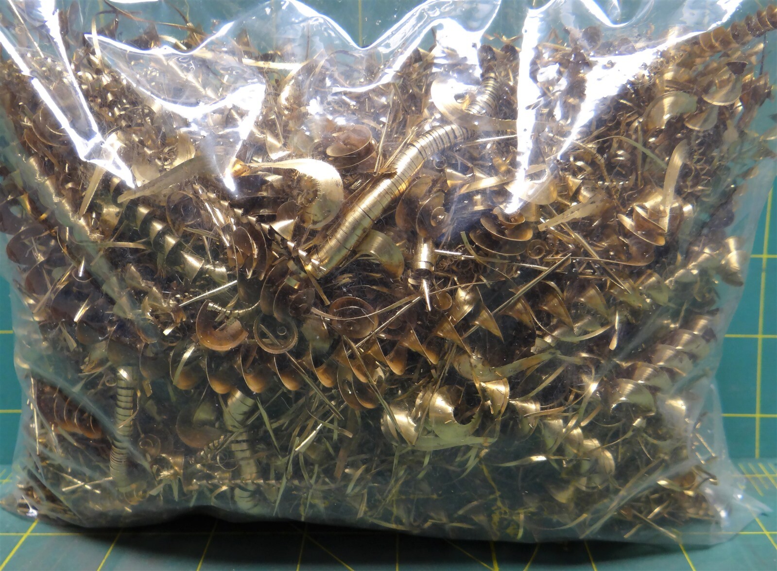1lb. of Unique Naval Brass Shavings Filings Turnings Chips Science Orgone Art