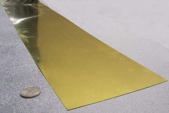260 Brass Flat Bar .040″ Thick x 6.0″ Wide x 36″ Length