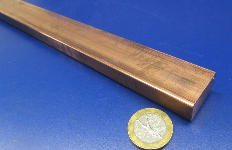 182 Copper Bar 1/2″ Thick x 1.0″ Wide x 6 Foot Length