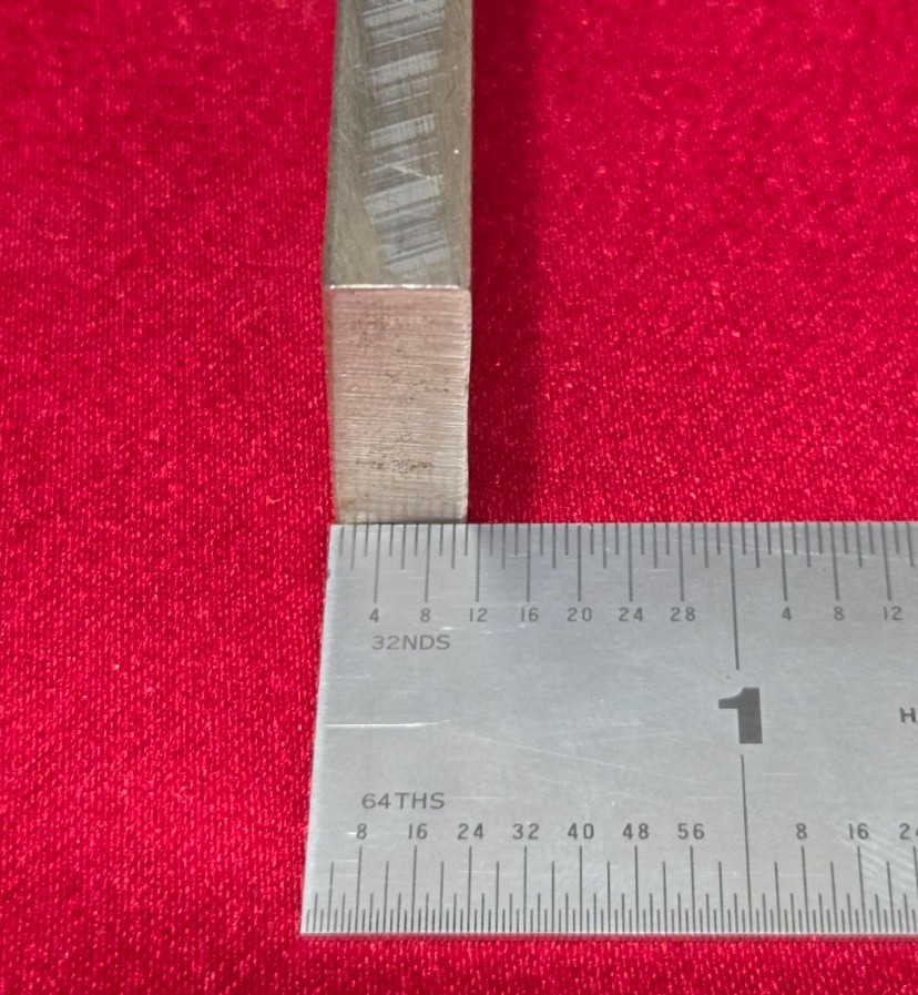 D2 Tool Steel Block Billet 6.86″ L x 1.035″ W x 0.335″ Thick – 10.5 Oz