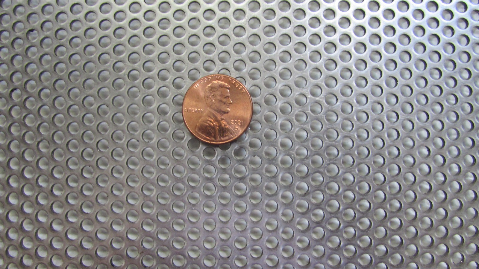1/8″ HOLES—18 GAUGE 304 STAINLESS PERFORATED SHEET– 12″ X 24″