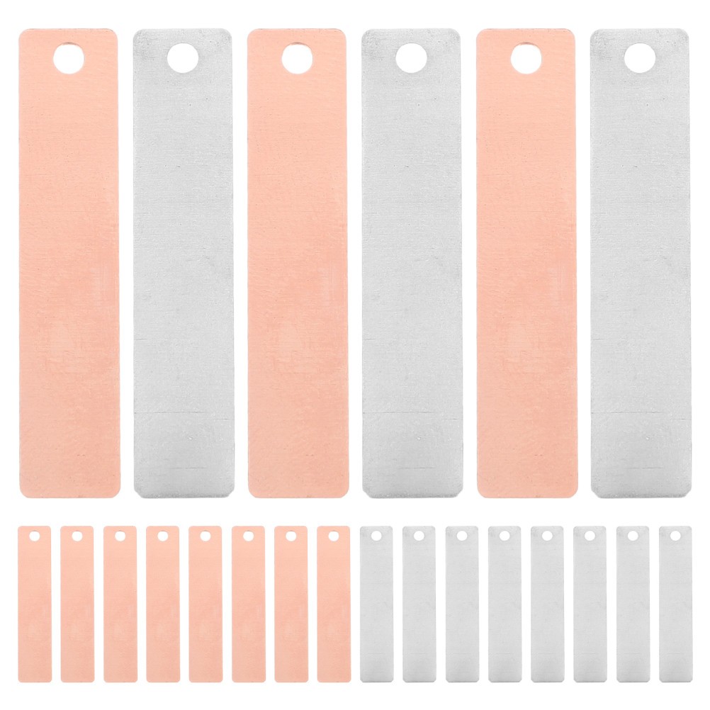 Copper and Zinc Sheets Anode Plate- Weight Electroplating Kit Rod