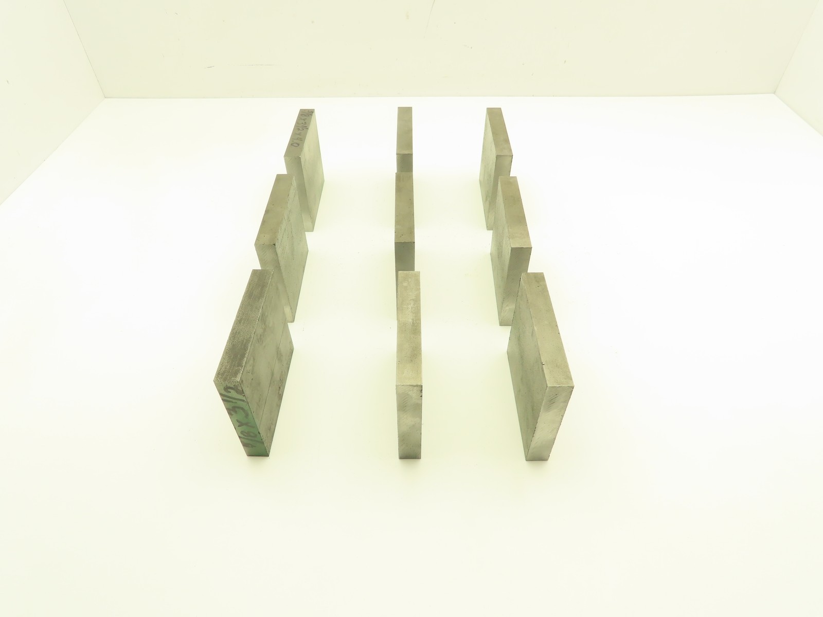 1018 Cold Rolled Steel Flat Bar Stock 5/8″x 3-1/2″x 4″L Lot of 9 Blocks