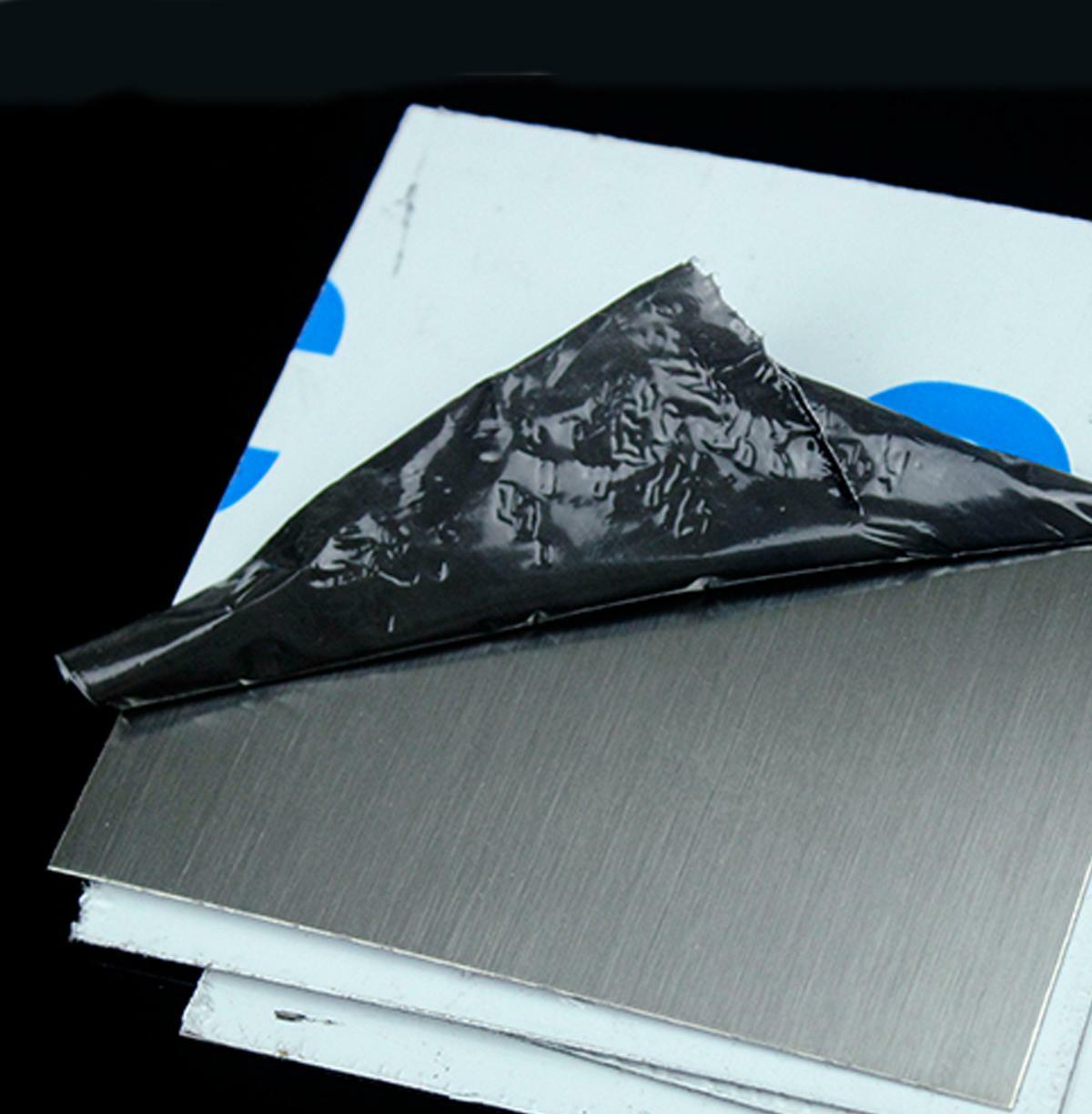 US Stock 2pcs 0.35mm x 5″ x 5″ 304 Stainless Steel Fine Polished Plate Sheet