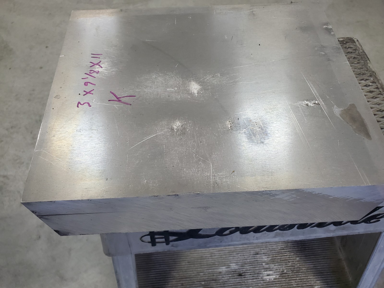 7075 aluminum plate K-3.0″ x 9.125″ x 11.0″