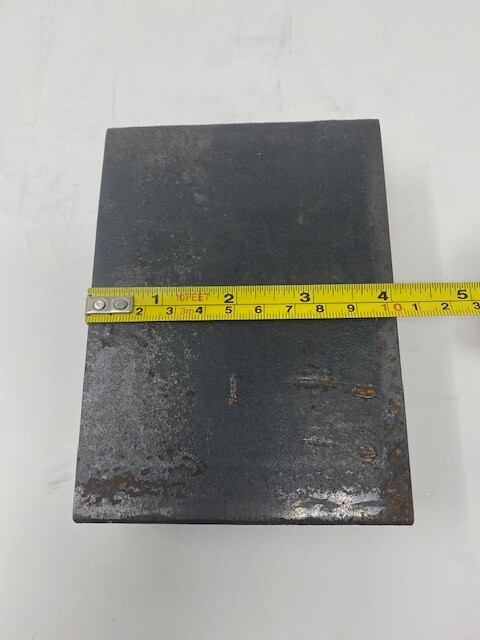 2 X 5-1/2 X 4″ THICK BLOCK Steel Bar Target Plate Blacksmith Bench Hammer Plate