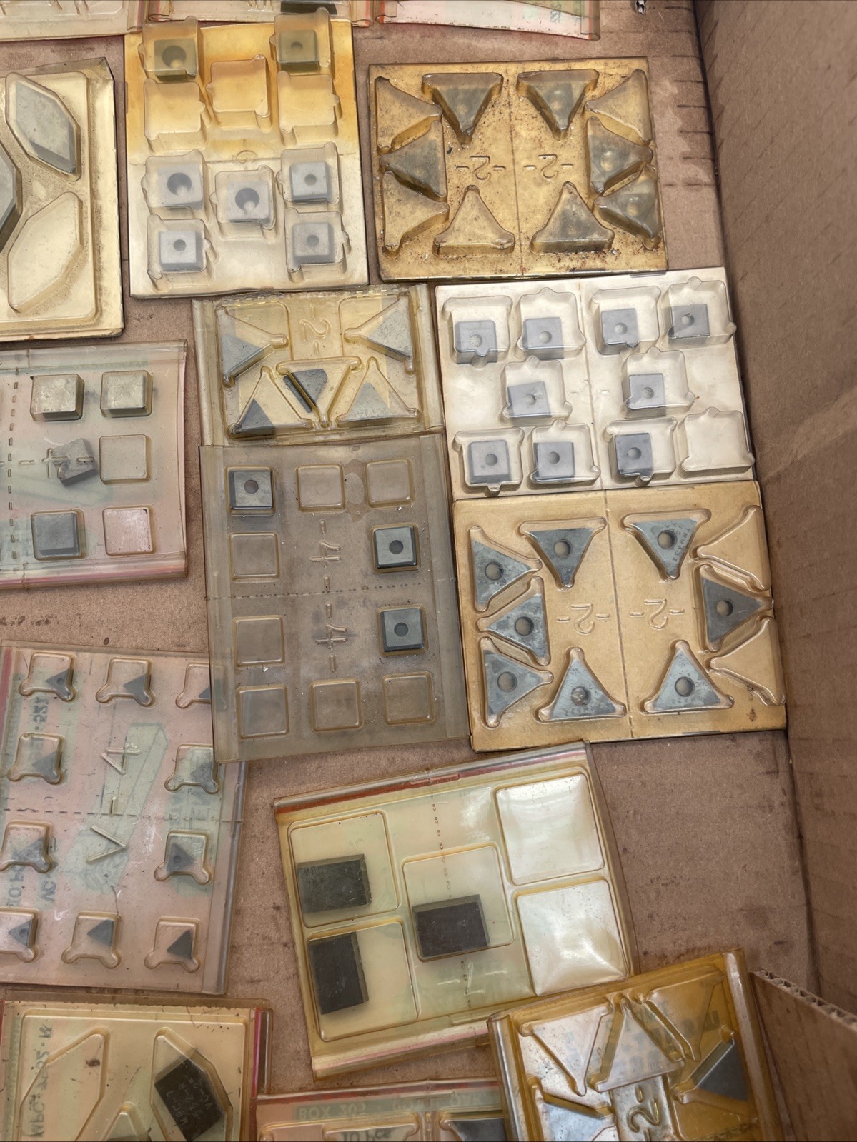 Mix Lot of Good Unused Carbide Inserts Approximately 100 Pieces
