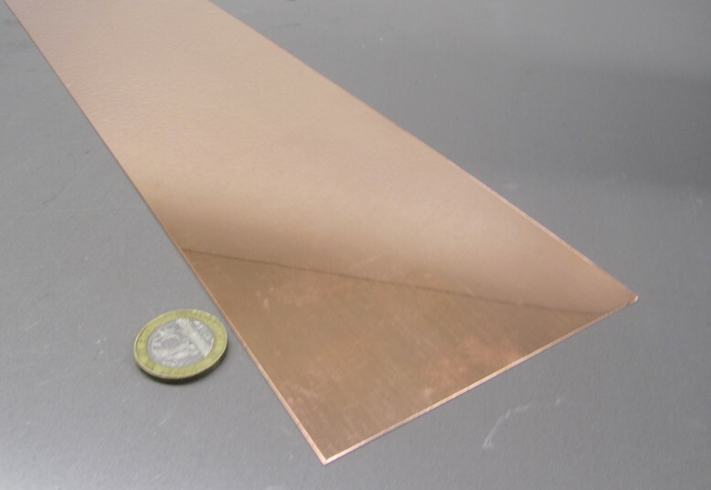 110 Copper Bar, Soft, Annealed .016″ Thick x 4.0″ Wide x 24.0″ Length