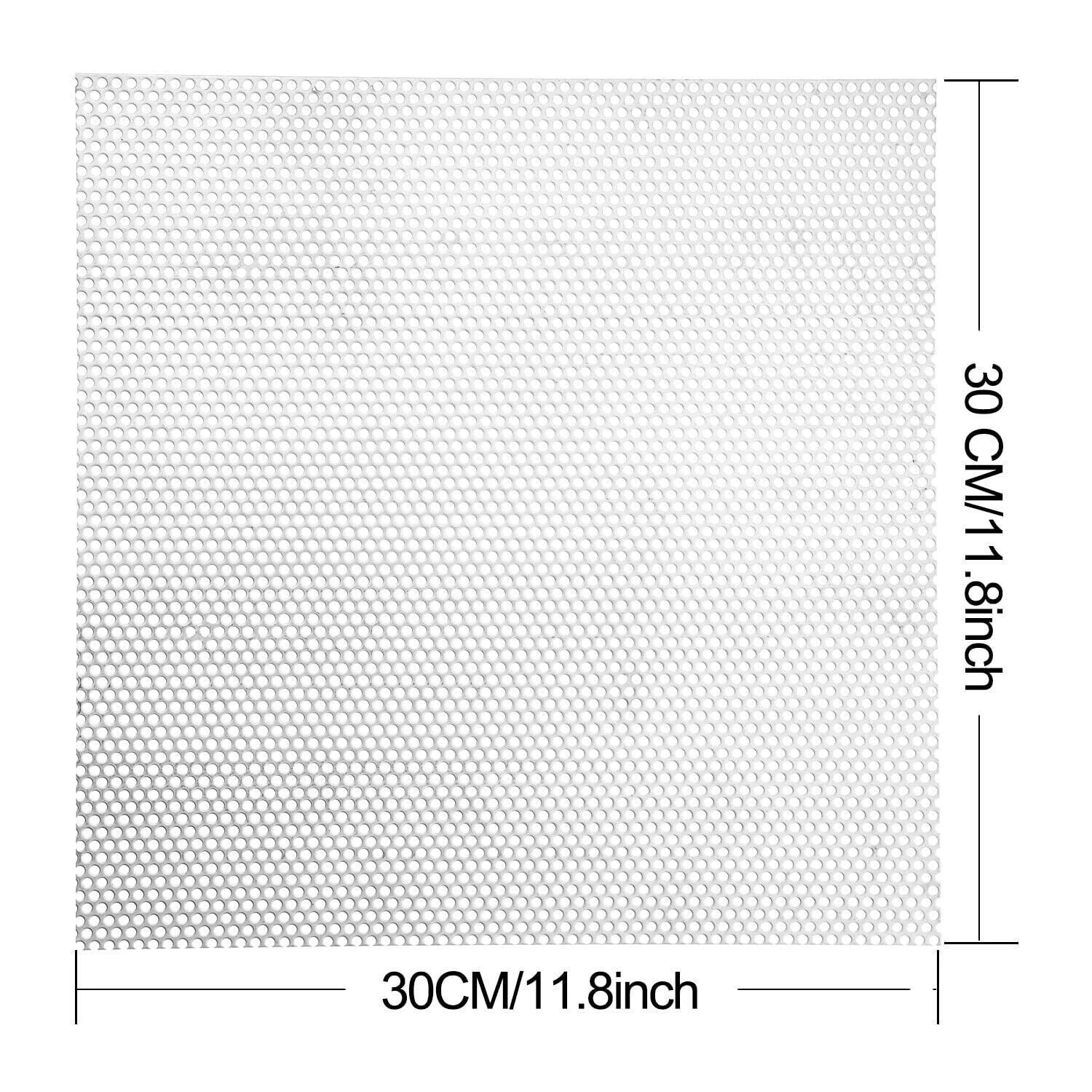 Perforated Sheet Stainless Steel Perforated Metal Sheet 11.8″ x 11.8″ x 0.06″ St