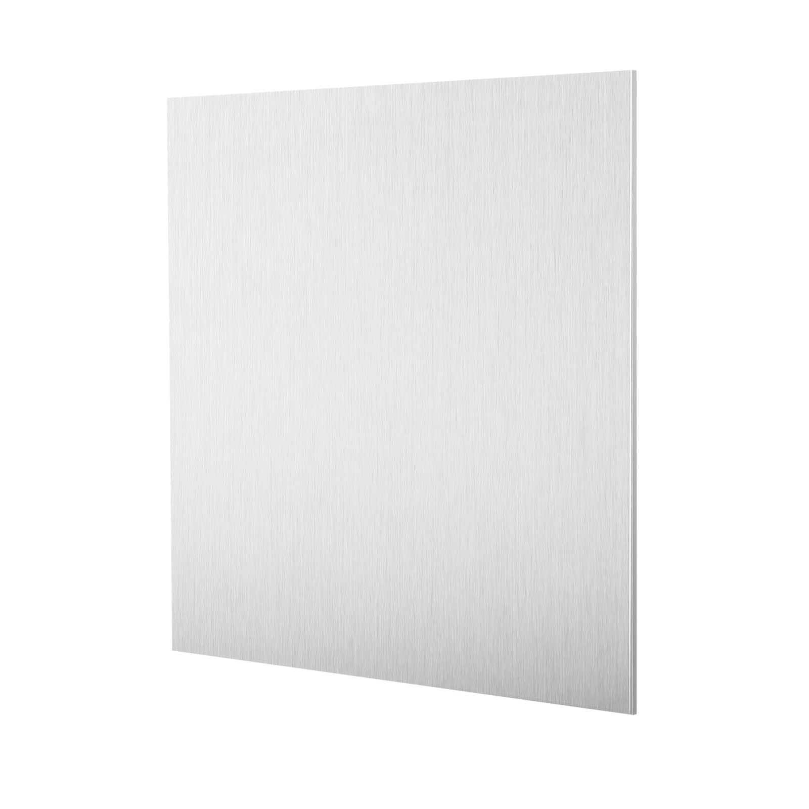 2 Pack 5052 H32 Aluminum Metal Sheet 12x12x1/16 Inch Flat Plate Protective Film