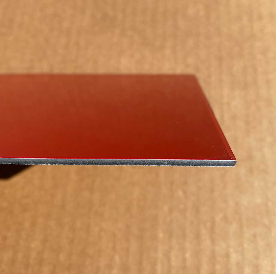 24″ x 48″ Aluminum Composite Sheet Red .080″ (2mm) Panel ACP, ACM