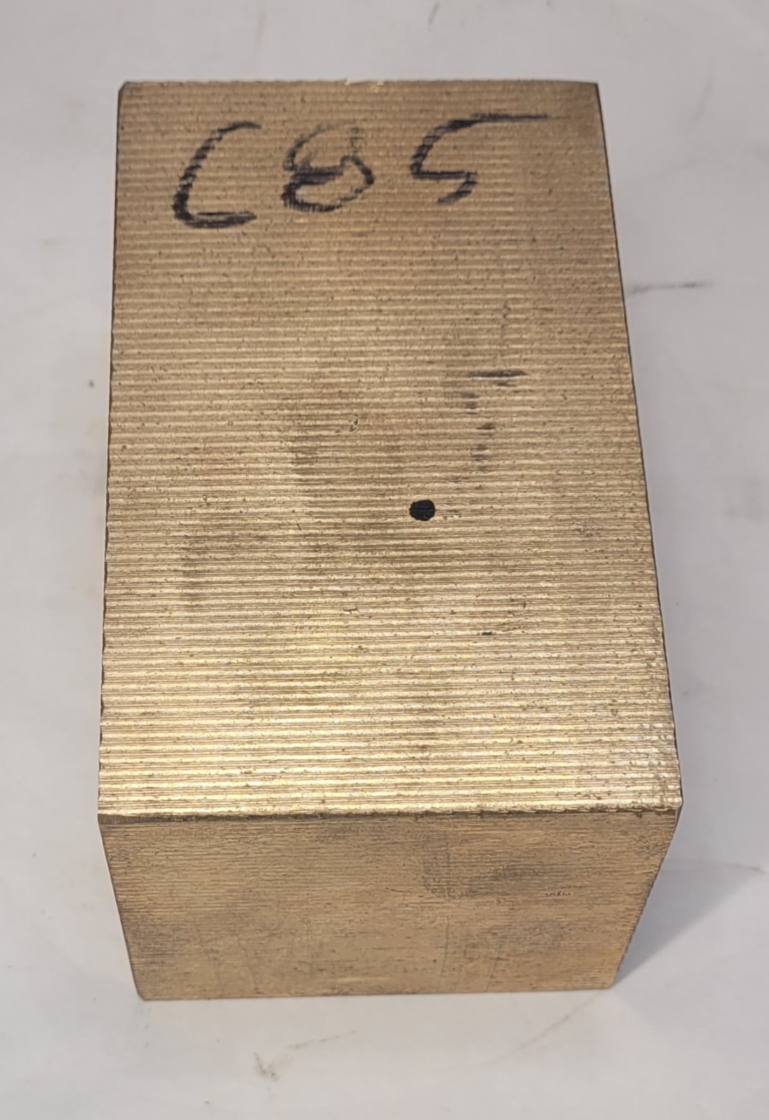 Block Of Solid Brass Bronze? Stock For Machining C85 4 15/16″ X 2 5/8″ X 2 15/16