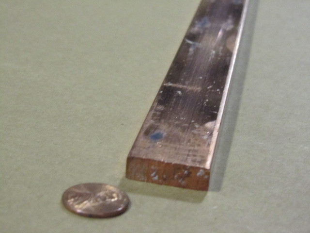 110 Copper Bar H02, 5/16″ Thick x 1.0″ Wide x 12 Inch Length
