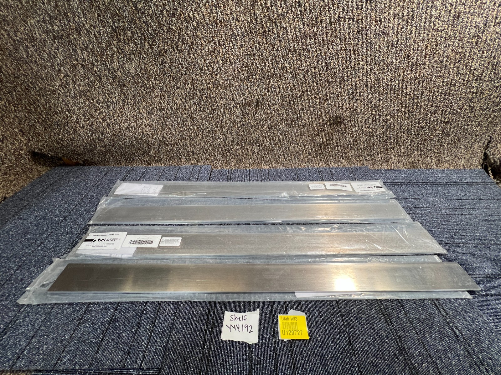(QTY 4) TCI Precision Metals SB-5052-0190-25-36 Aluminum Precision Saw Cut Blank