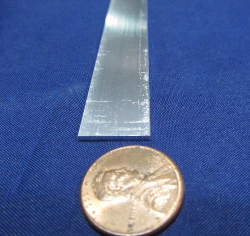 6061 T6 Aluminum Bar, 1/16″ (.062″) Thick x 5/8″ Wide x 72″ Length, 8 Units