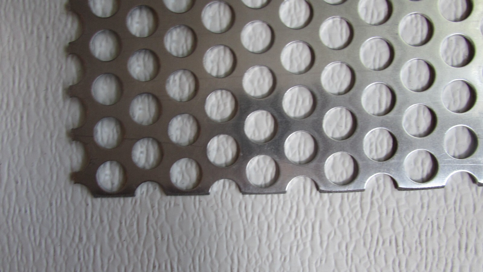 1/2″ HOLE ALUMINUM PERFORATED METAL–11-1/2″ X 11-3/4″