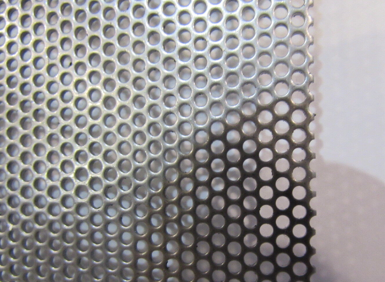 1/16 HOLES 0N 3/32 CENTERS 20 GA STAINLESS PERFORATED SHEET –5-1/4″ X 18″