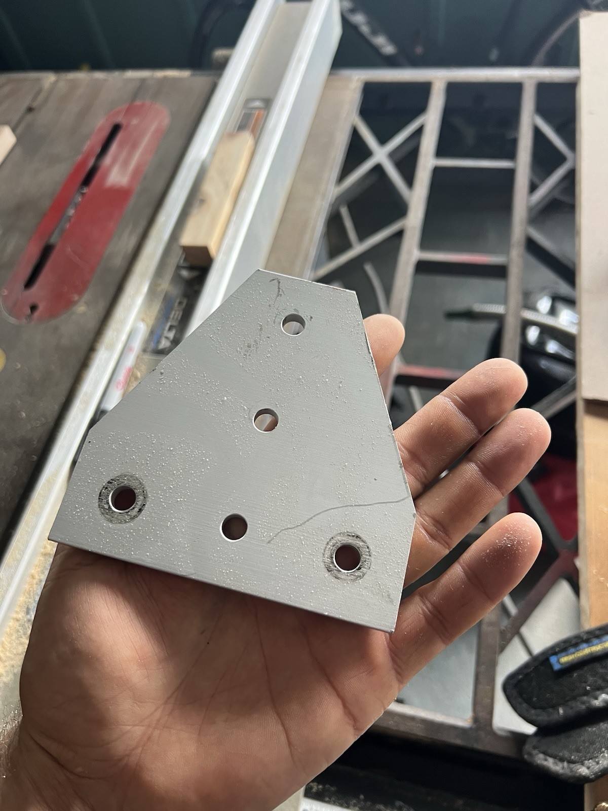 80/20 45-4340 5 Hole Tee Joining Plate This Is For 100 Pieces