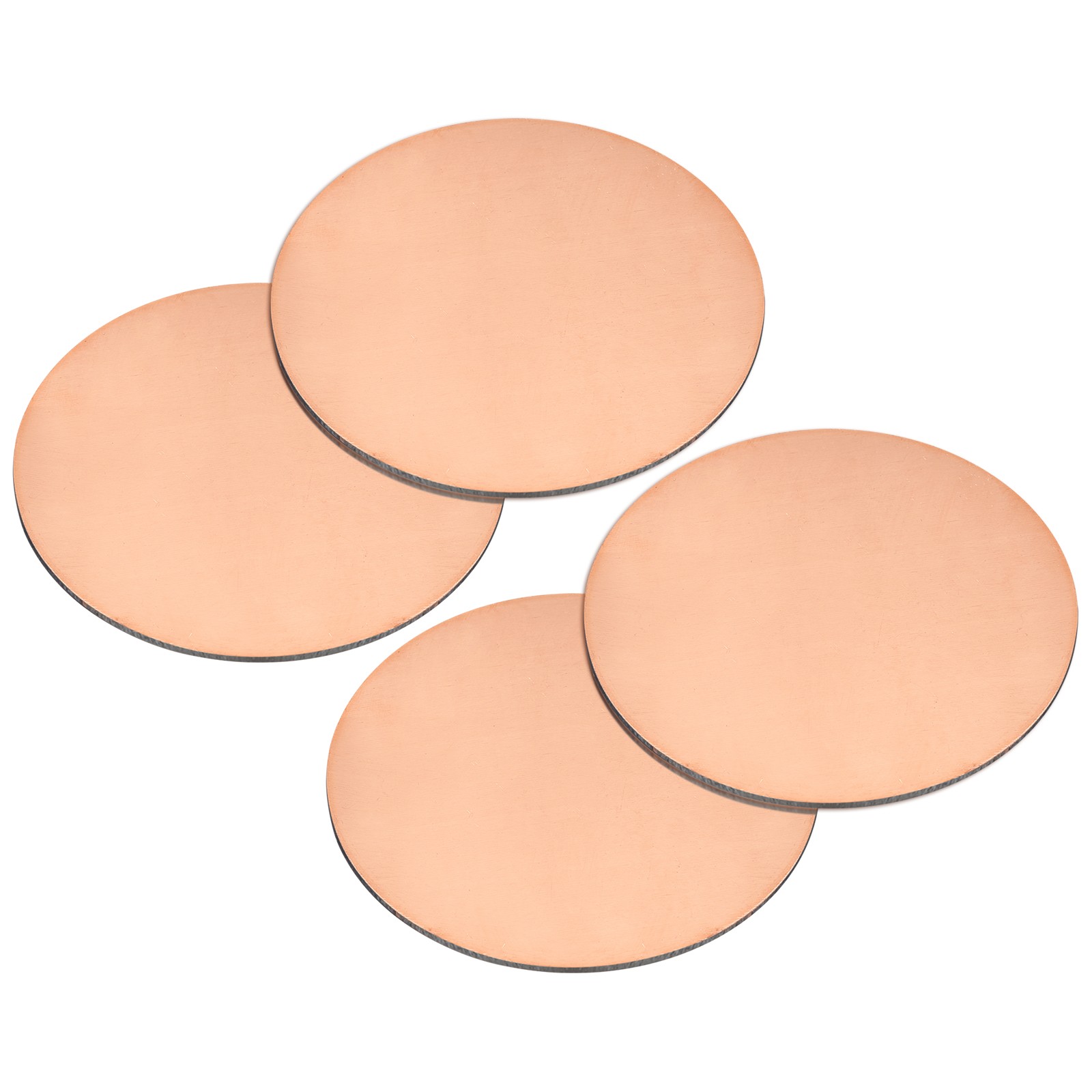 4pcs Pure Copper Sheet 2″ x 0.03″ 20 Gauge T2 Copper Metal Round Plate