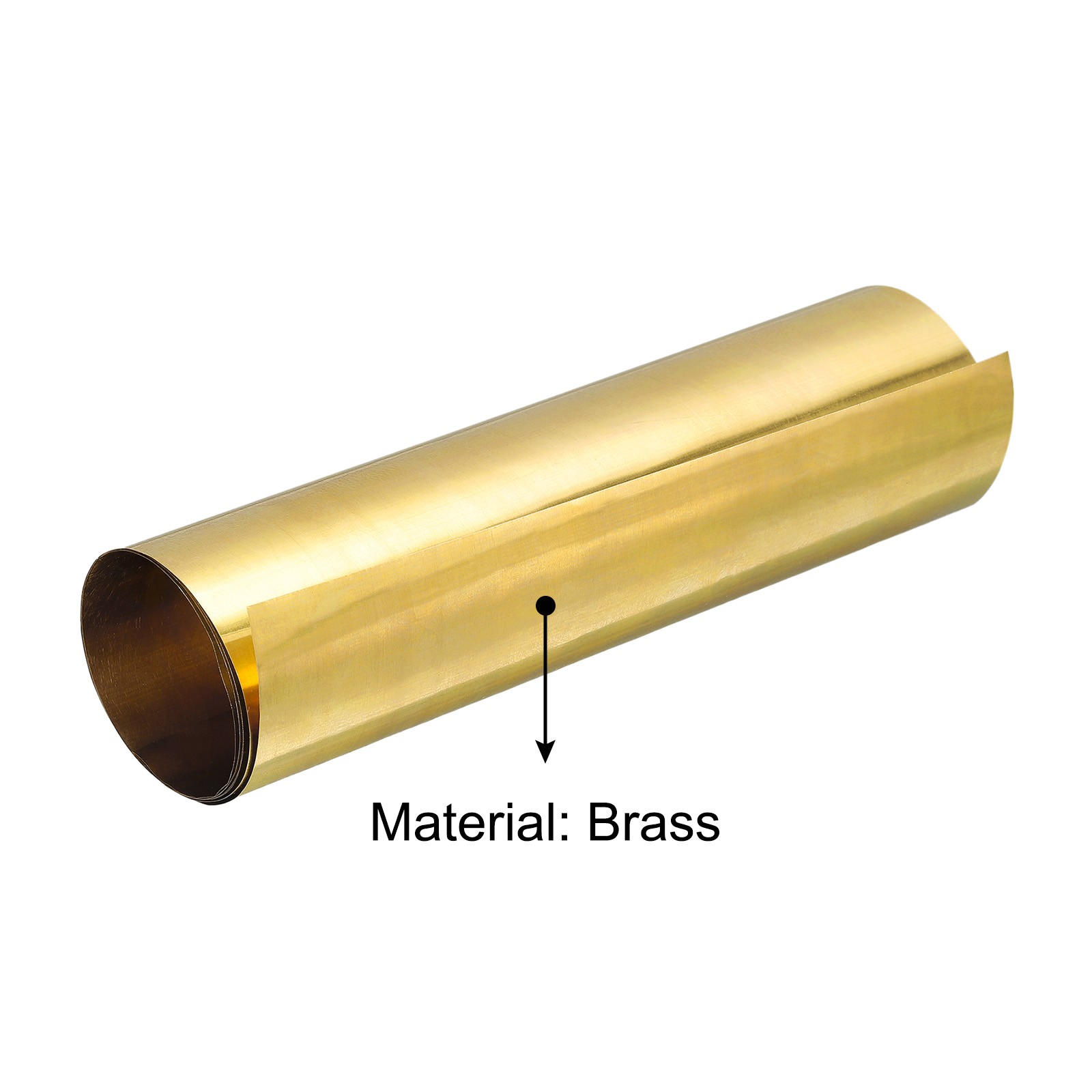 Brass Sheet Roll 0.03x200x1000mm Brass Foil Roll Brass Strip Gold