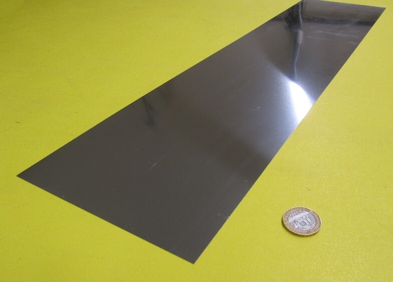 18-8 Stainless Steel Sheet, Full Hard, .006″ x 6.0″ x 25″