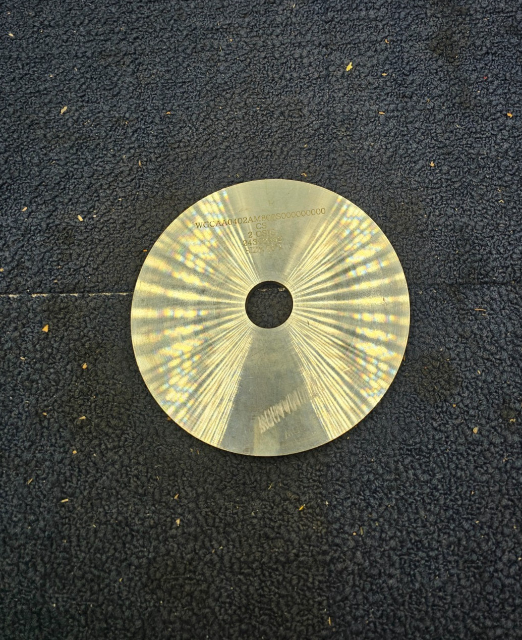 (QTY 7) Round Steel Plate 1″ ID, 6-5/8″ OD, CS 2 OSIG 24302592 Size 4″